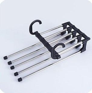 Household Multifunctional Stainless Steel Hanger, Two Hanging Pants Rack - Nioor