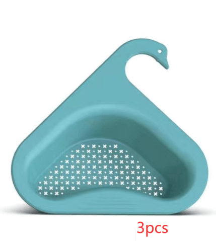 Household Sink Hanging Fruit And Vegetable Filter Water Drain Basket Kitchen Dry And Wet Separation Swan Drain Basket - Nioor