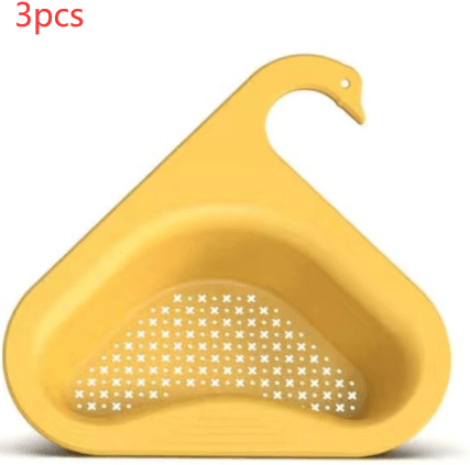 Household Sink Hanging Fruit And Vegetable Filter Water Drain Basket Kitchen Dry And Wet Separation Swan Drain Basket - Nioor