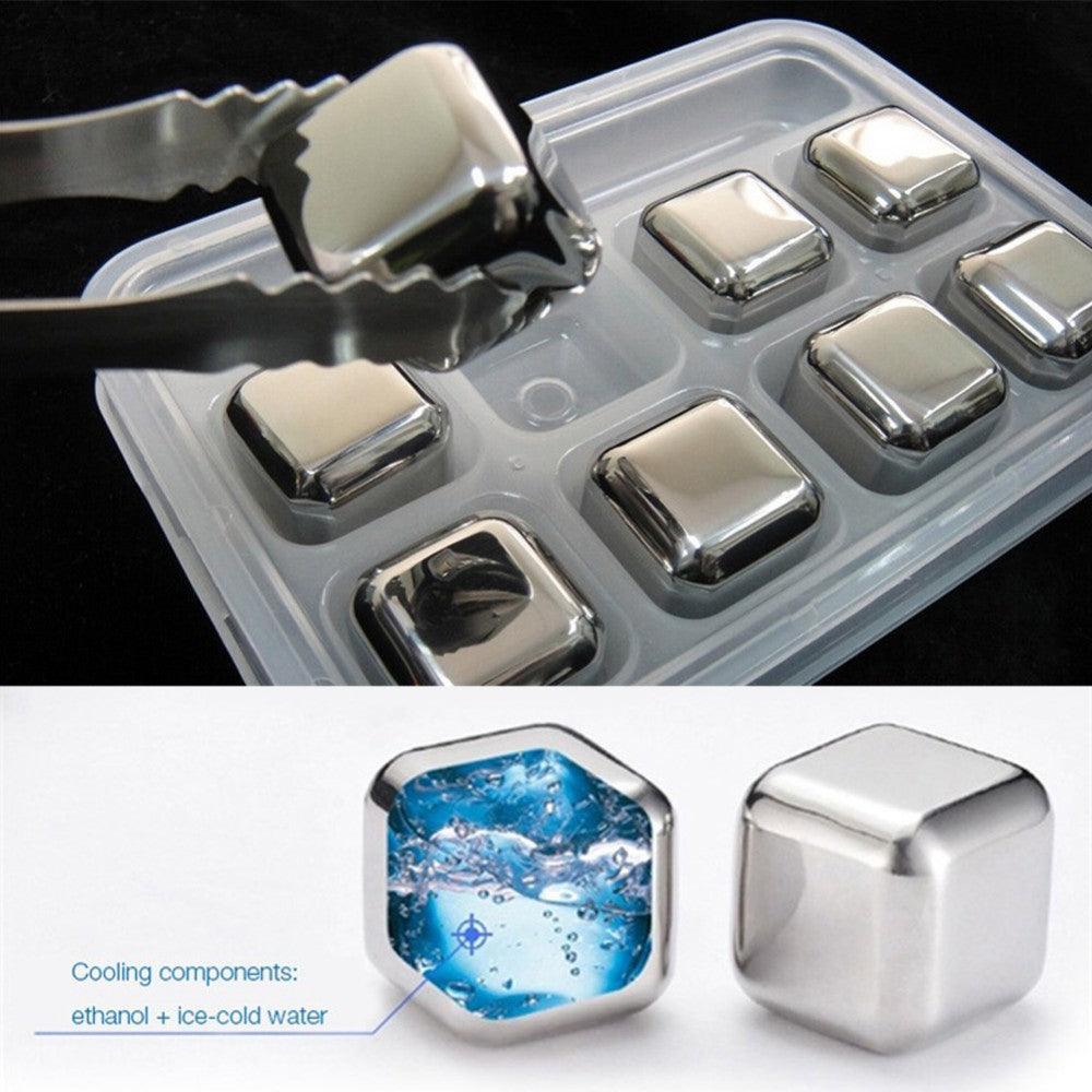 Ice Cubes Set Herbruikbare Chilling Stones Voor Whiskey Cooling Cube Koelen Rots Party Bar Tool - Nioor