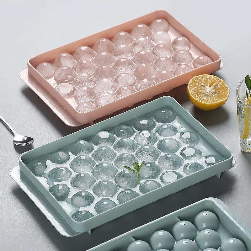 Ice Tray 3D Round Ice Molds Home Bar Party Use Round Ball Ice Cube Makers Kitchen DIY Ice Cream Moulds - Nioor