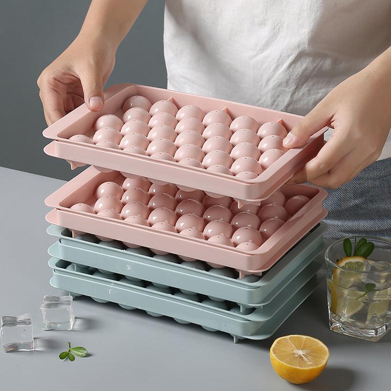 Ice Tray 3D Round Ice Molds Home Bar Party Use Round Ball Ice Cube Makers Kitchen DIY Ice Cream Moulds - Nioor