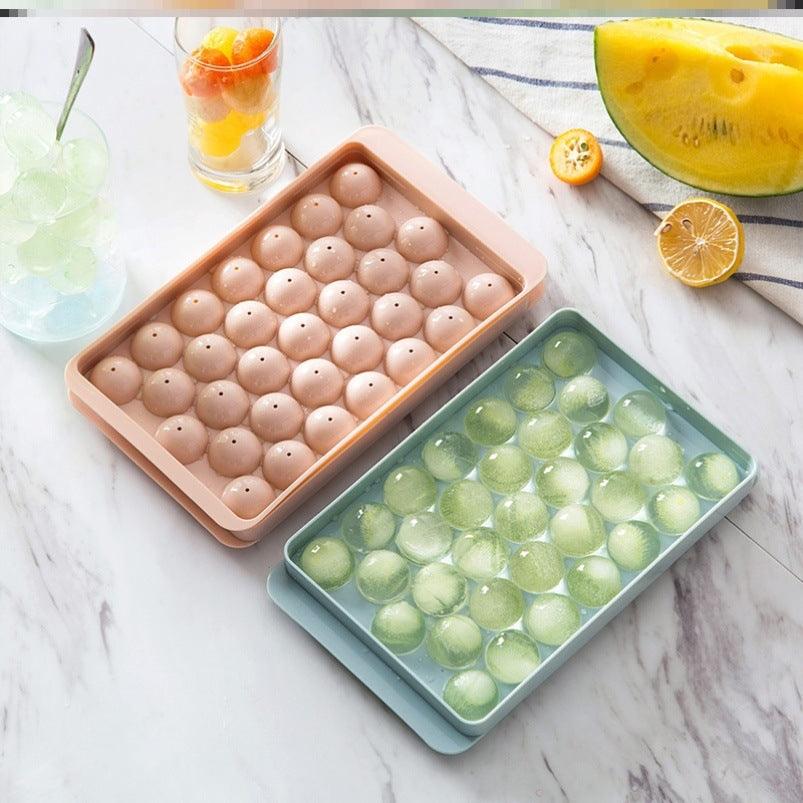 Ice Tray 3D Round Ice Molds Home Bar Party Use Round Ball Ice Cube Makers Kitchen DIY Ice Cream Moulds - Nioor