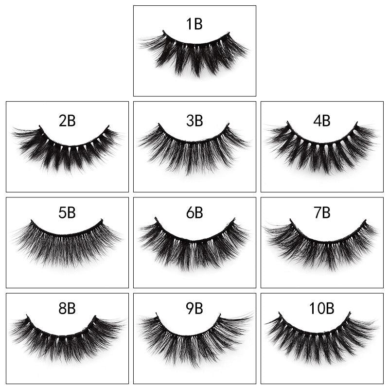 Imitation mink thick handmade natural eyelashes - Nioor