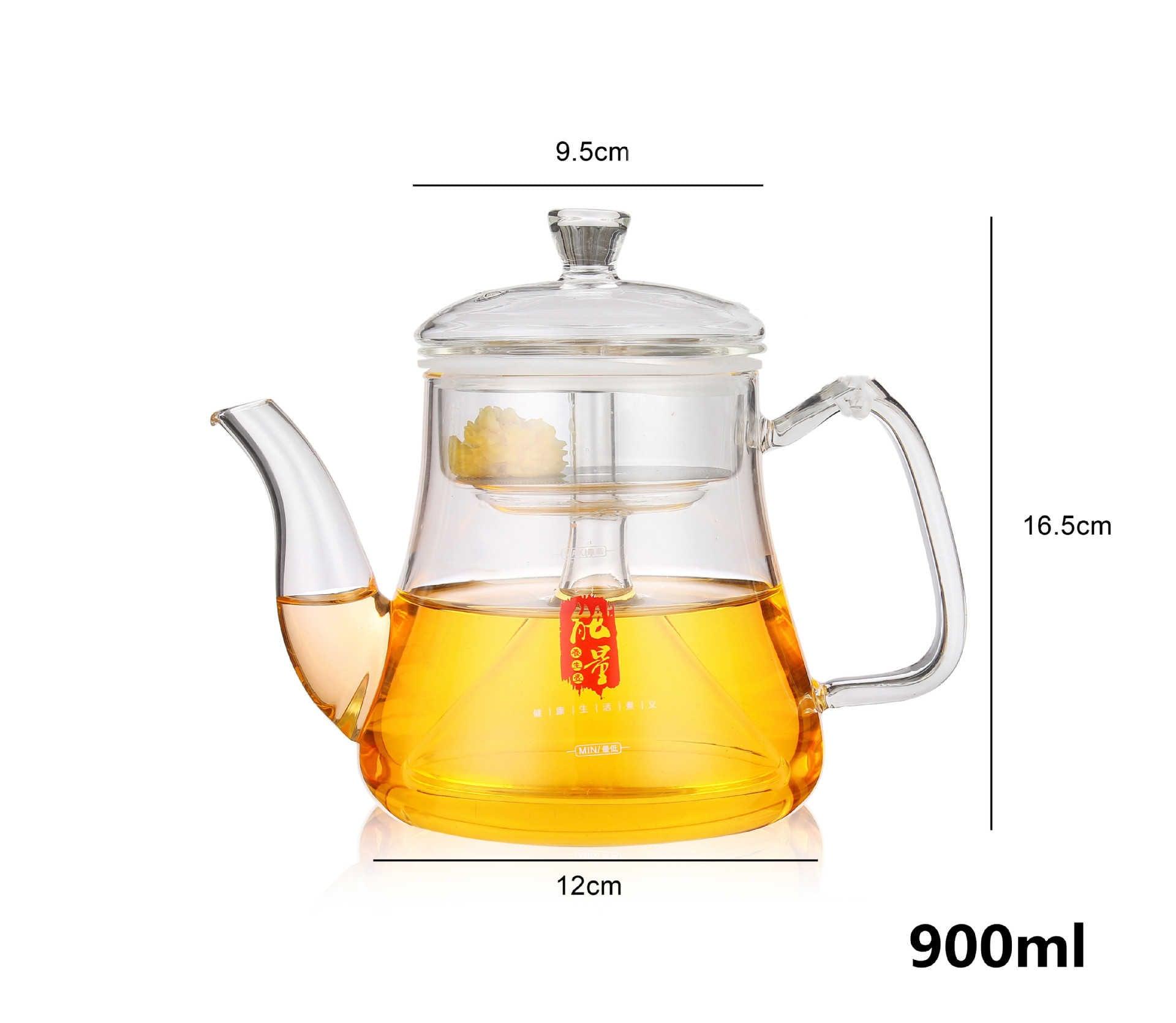 Induction Cooker Glass Kettle Household High-temperature Resistant Stainless Steel Liner - Nioor