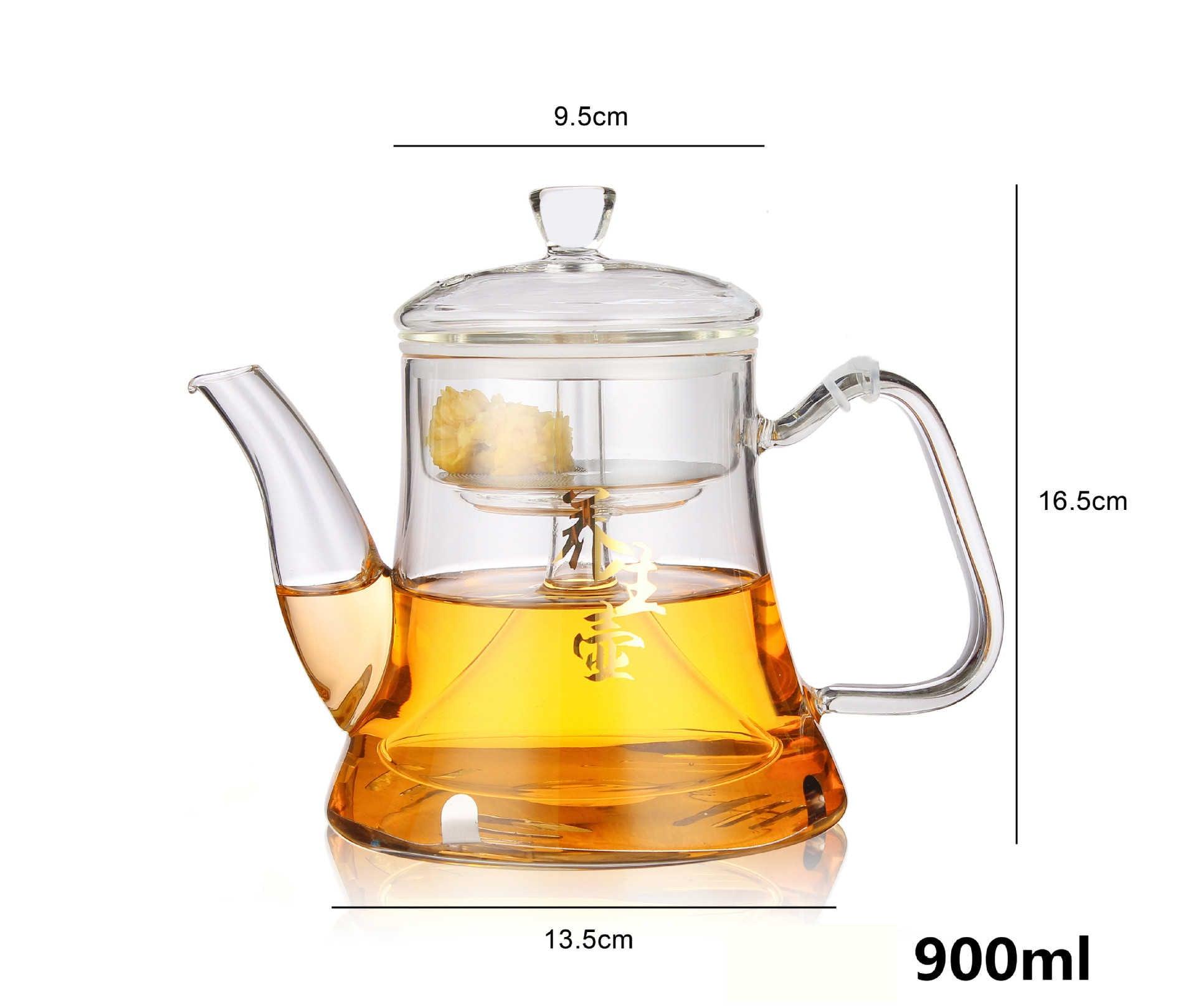 Induction Cooker Glass Kettle Household High-temperature Resistant Stainless Steel Liner - Nioor