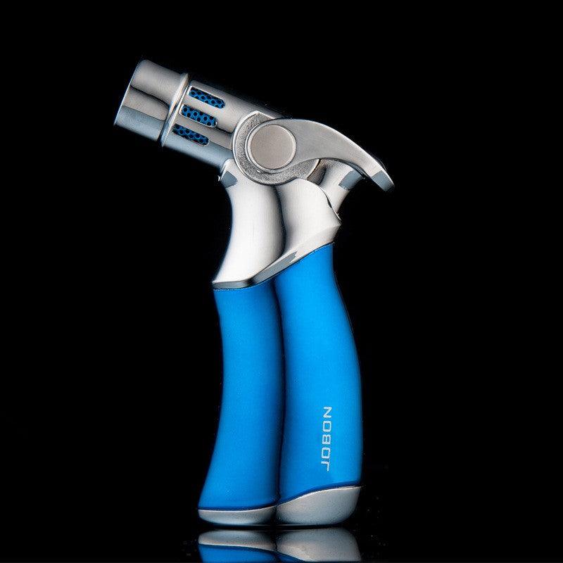 Inflatable Windproof Metal Lighter Blue Flame Direct Creative Personality Four Spray Cigar Lighter - Nioor