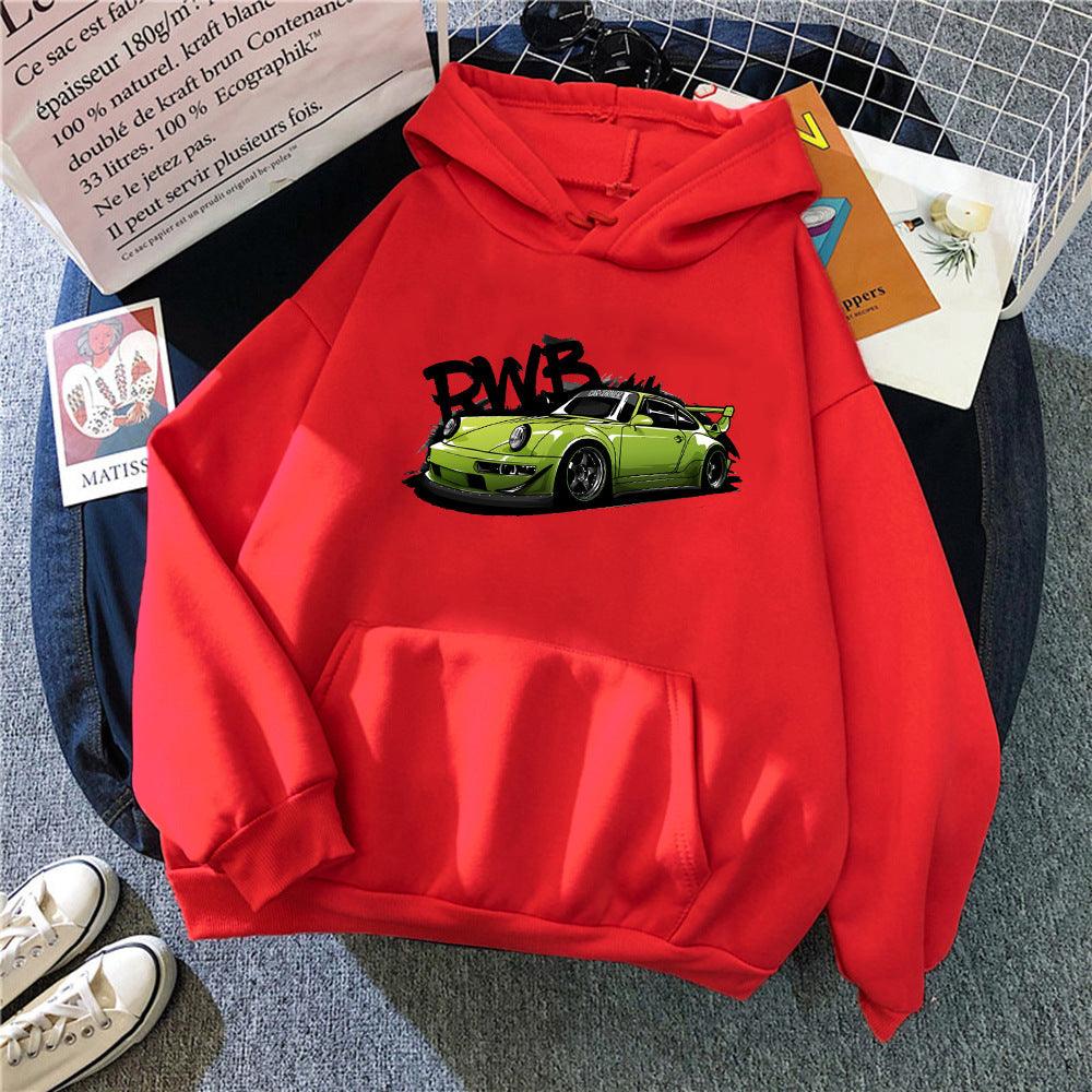 Initial D Hoodie Fashion For Porsche 911 RWB Hoody Long Slee - Nioor