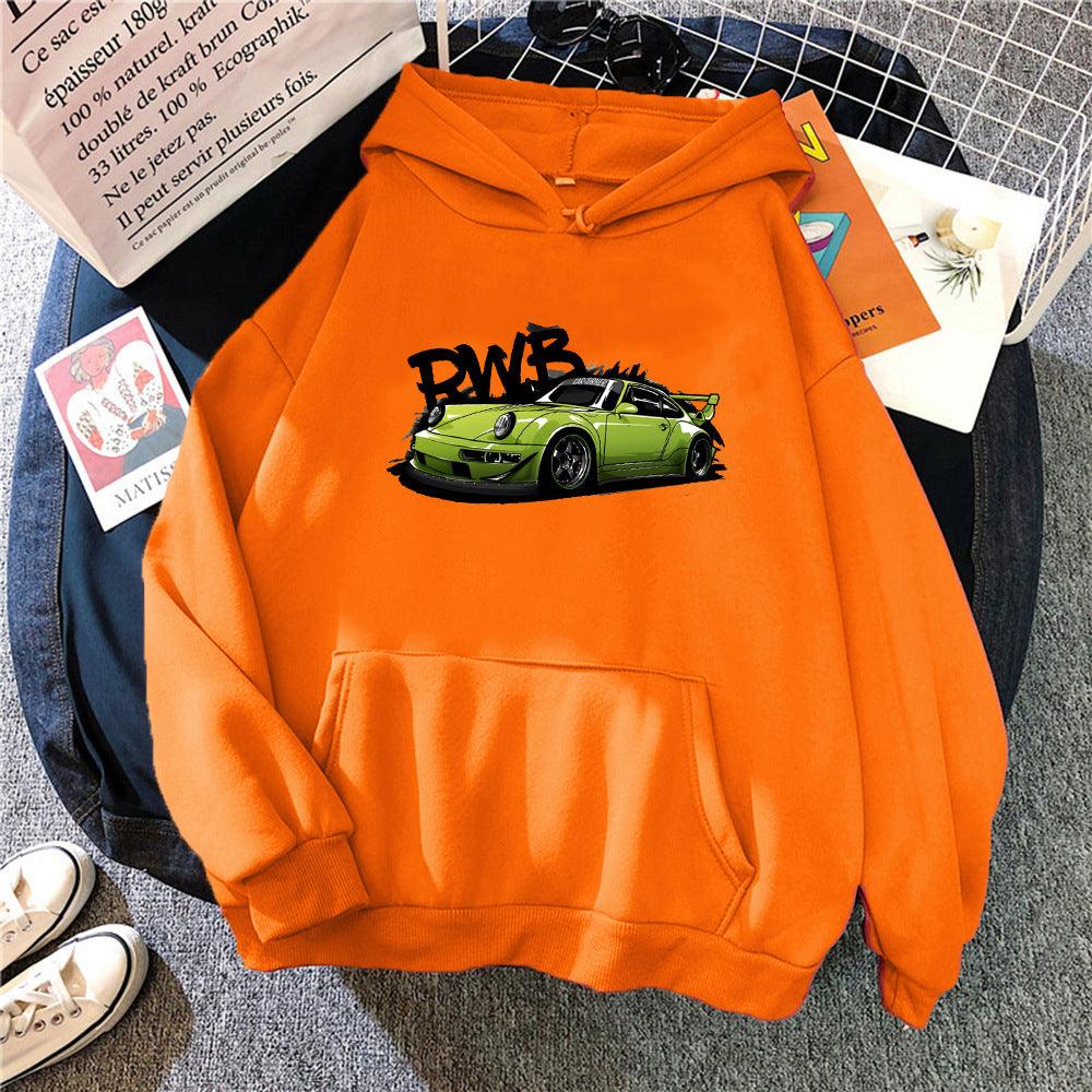 Initial D Hoodie Fashion For Porsche 911 RWB Hoody Long Slee - Nioor