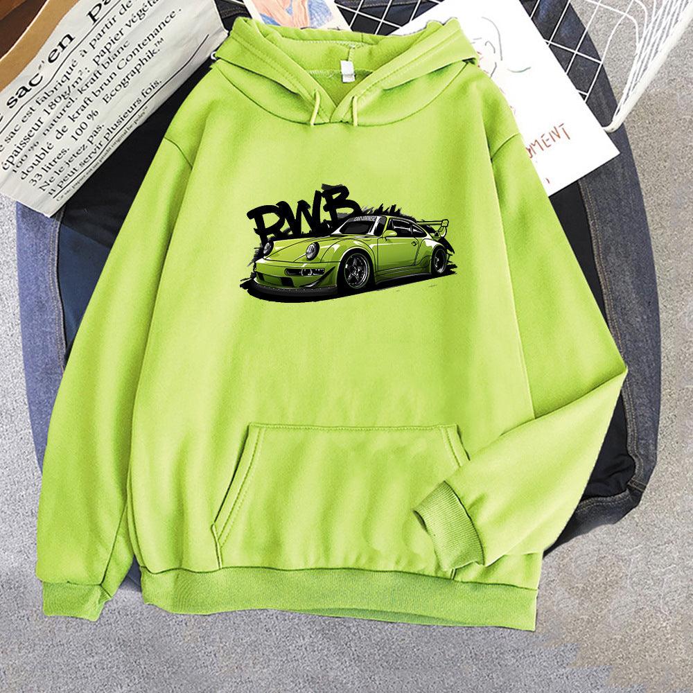 Initial D Hoodie Fashion For Porsche 911 RWB Hoody Long Slee - Nioor