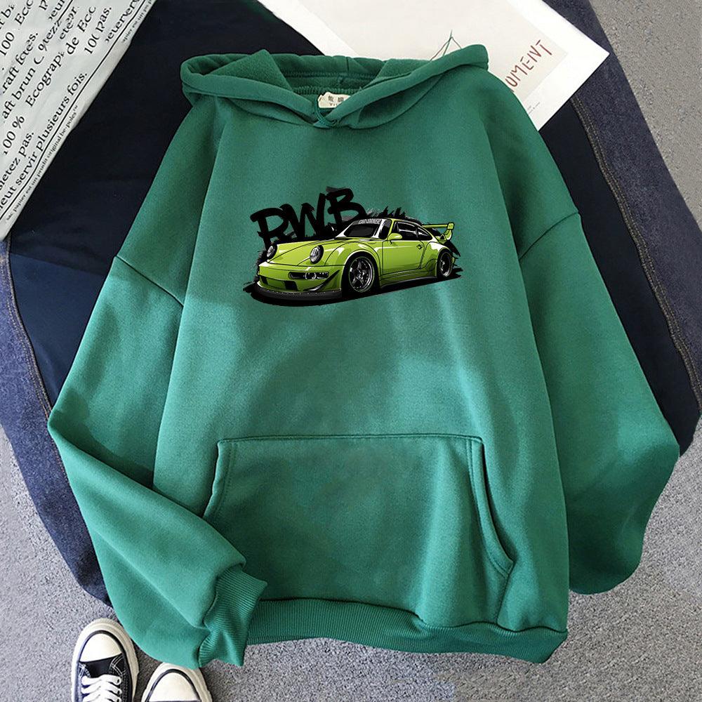 Initial D Hoodie Fashion For Porsche 911 RWB Hoody Long Slee - Nioor