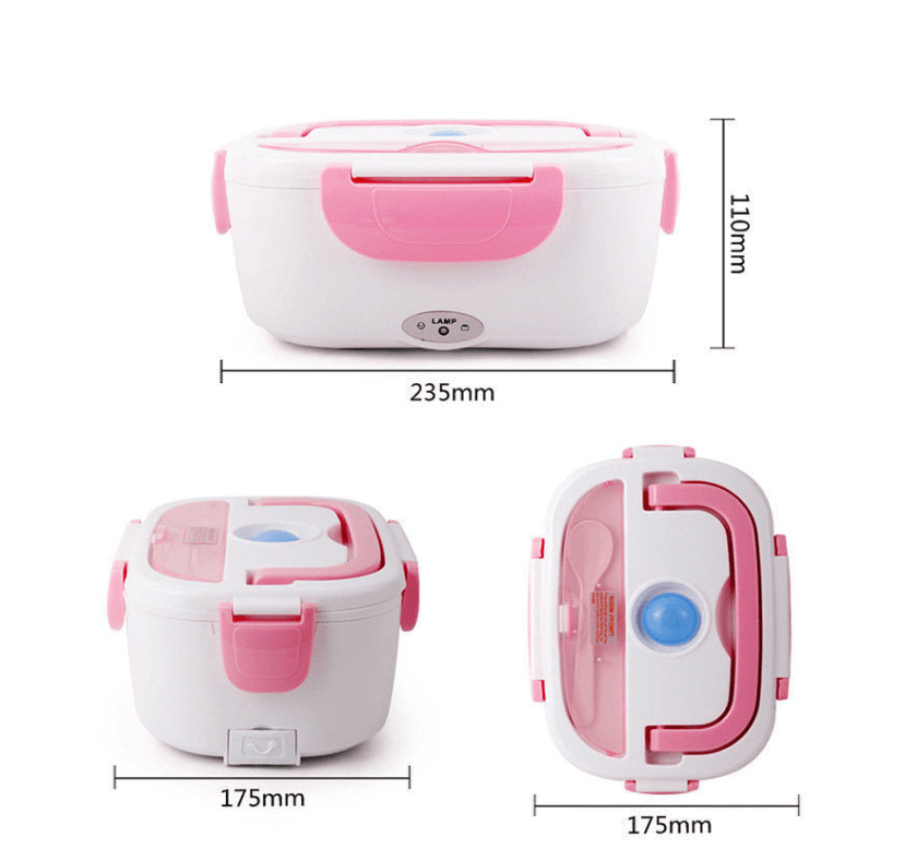 Insulated Lunch Box Large Capacity Heated Electric Lunch Box Stainless Steel Car Bento Box - Nioor