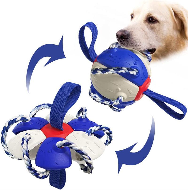 Interactive Dog Football Soccer Ball With Tabs Inflated Training Toy Outdoor Border Collie Balls Pet Products - Nioor