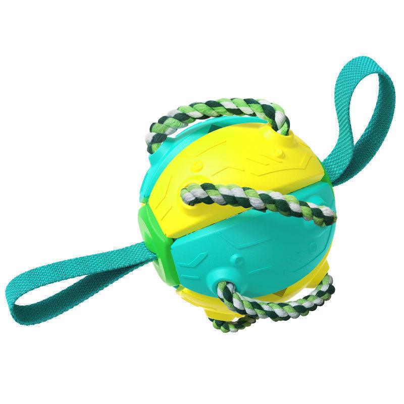 Interactive Dog Football Soccer Ball With Tabs Inflated Training Toy Outdoor Border Collie Balls Pet Products - Nioor