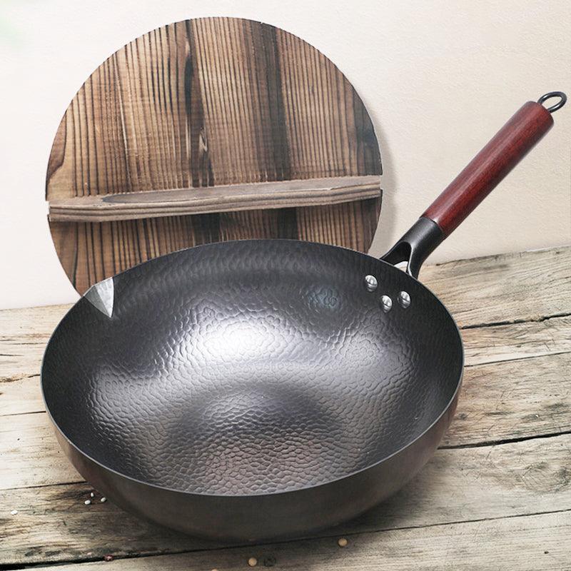 Iron Pan Traditional Iron Wok Handmade - Nioor