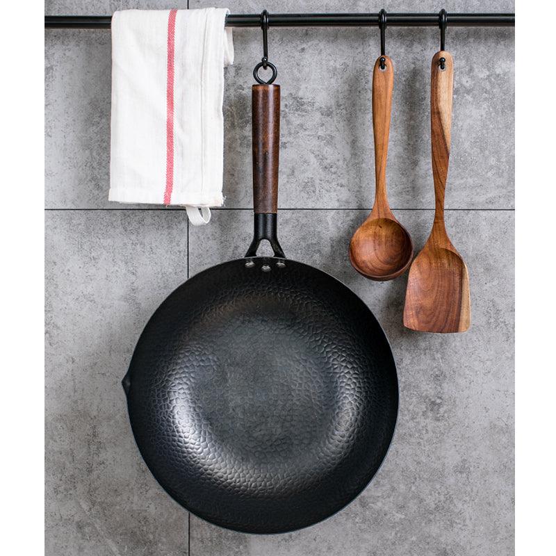 Iron Pan Traditional Iron Wok Handmade - Nioor