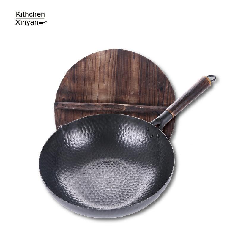 Iron Pan Traditional Iron Wok Handmade - Nioor