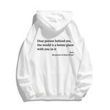 Kangaroo Pocket Drawstring Printed Hoodie - Nioor