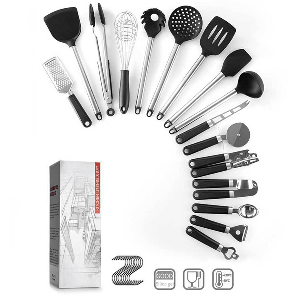 Kitchen Gadgets Cooking Silicone Spatula Spoon Set - Nioor