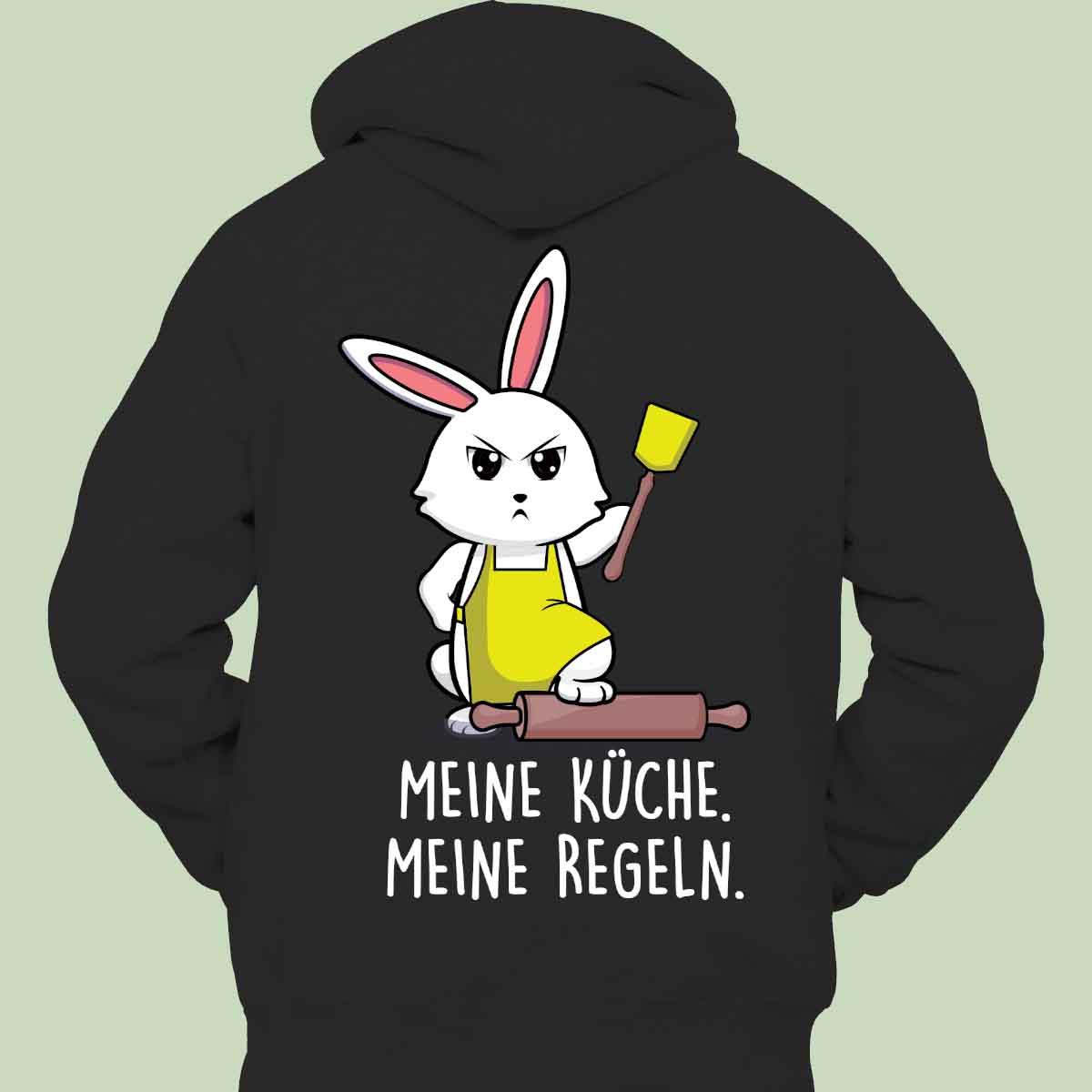 Kitchen Rabbit Hoodie Unisex Back Print - Nioor