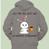 Kitchen Rabbit Hoodie Unisex Back Print - Nioor