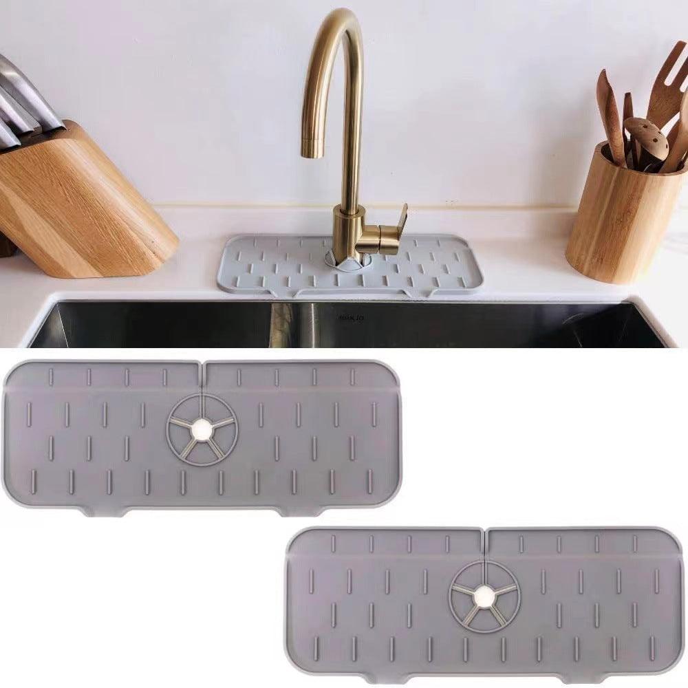 Kitchen Silicone Faucet Absorbent Mat Sink Splash Guard Silicone Faucet Splash Catcher Countertop Protector For Bathroom Kitchen Gadgets - Nioor