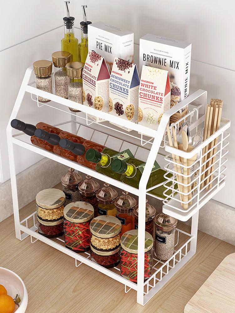 Kitchen Spice Rack Countertop Storage Home Mobile - Nioor