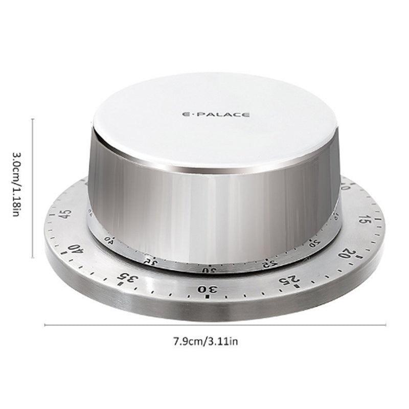 Kitchen Stainless Steel Mechanical Timer Alarm Clock Reminder - Nioor