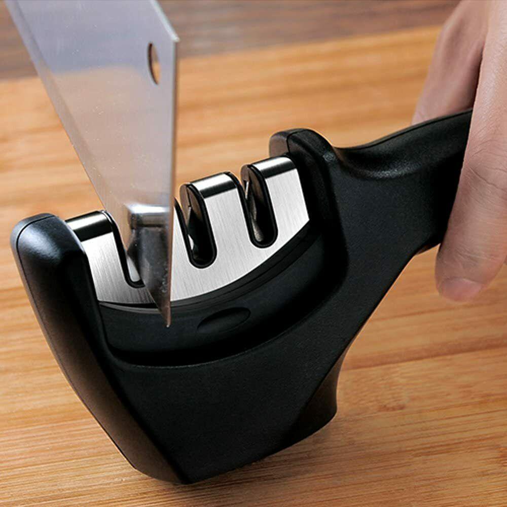 KNIFE SHARPENER Ceramic Tungsten Kitchen Knives Blade Sharpening System Tool USA - Nioor