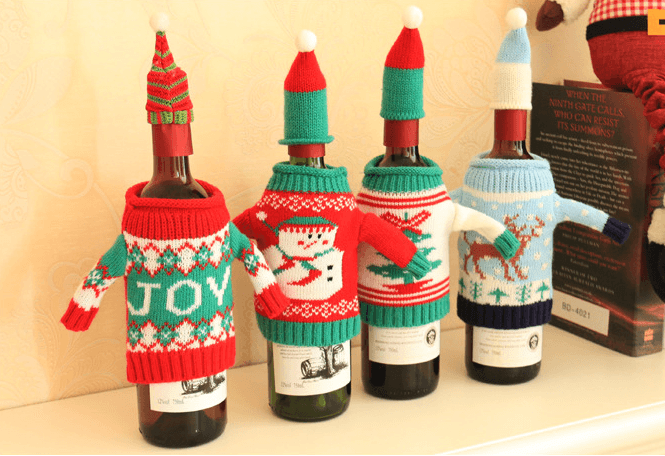 Knitted Christmas Bottle Set - Nioor