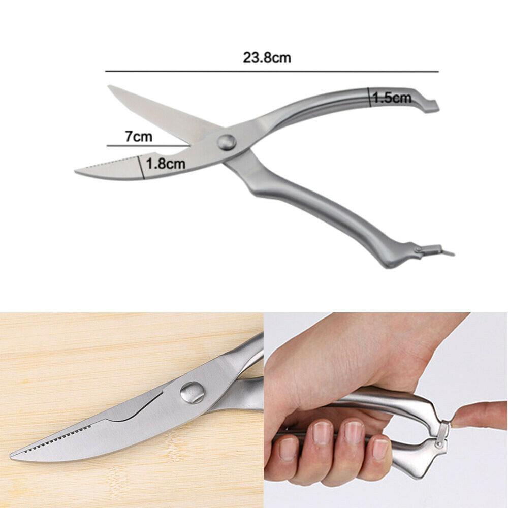 Knives Kitchen Shears Stainless Steel Poultry Fish Chicken Bone Scissors Kitchen Gadgets Chef Japanese Knife Cooking Stainless Steel Poultry Chicken Bone Scissors - Nioor