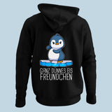 Korean Style Loose Hooded Sweater Women's Cute Penguin Printed Long Sleeve Idle Style - Nioor