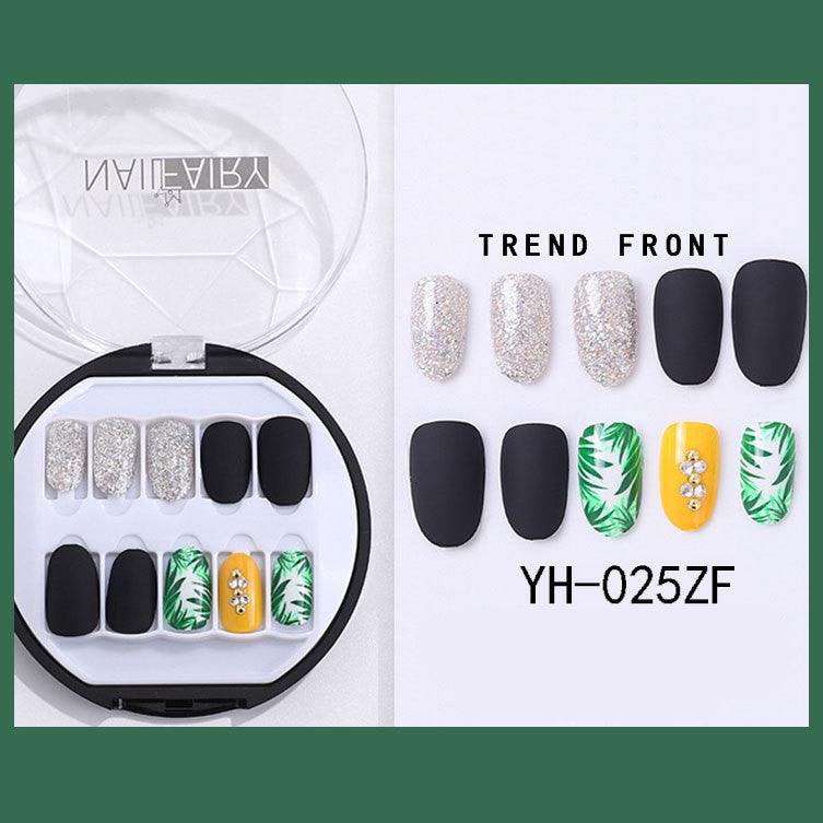 Korean Wearable Nail Art Short 30 Pieces In A Box Waterproof Removable Nail Art Ins Manicure Fake Nails - Nioor