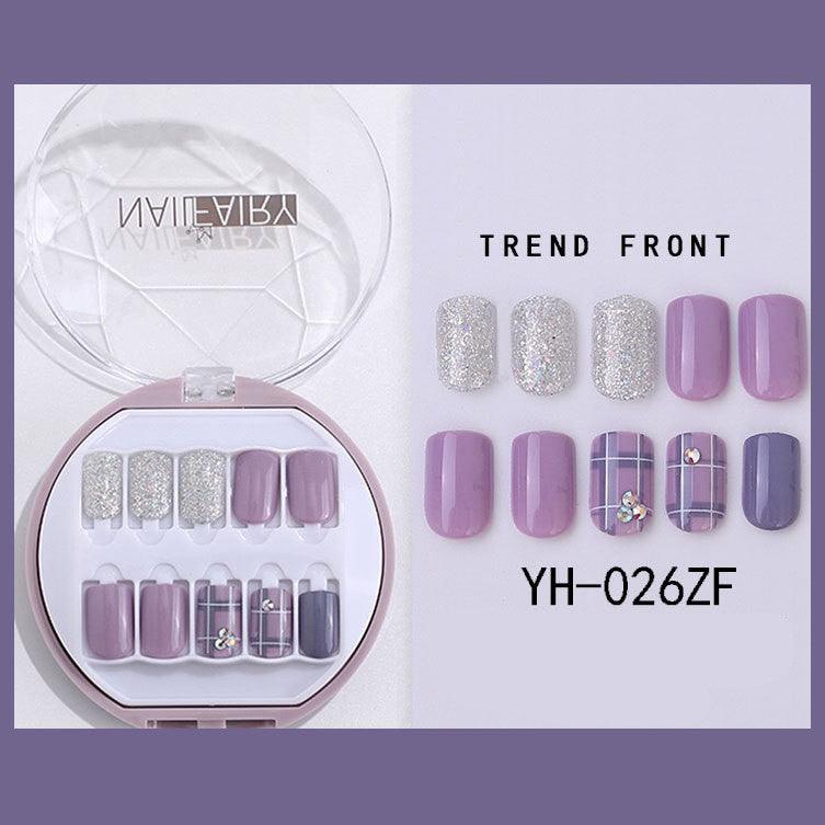 Korean Wearable Nail Art Short 30 Pieces In A Box Waterproof Removable Nail Art Ins Manicure Fake Nails - Nioor