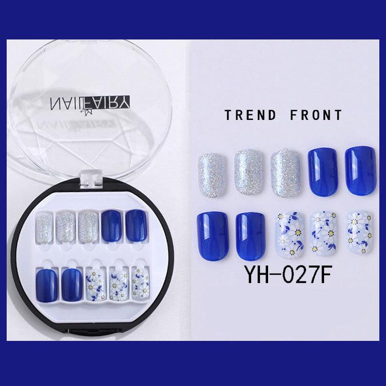 Korean Wearable Nail Art Short 30 Pieces In A Box Waterproof Removable Nail Art Ins Manicure Fake Nails - Nioor