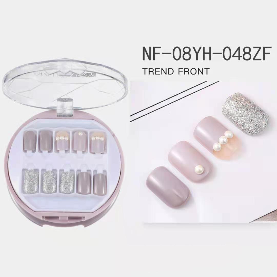 Korean Wearable Nail Art Short 30 Pieces In A Box Waterproof Removable Nail Art Ins Manicure Fake Nails - Nioor