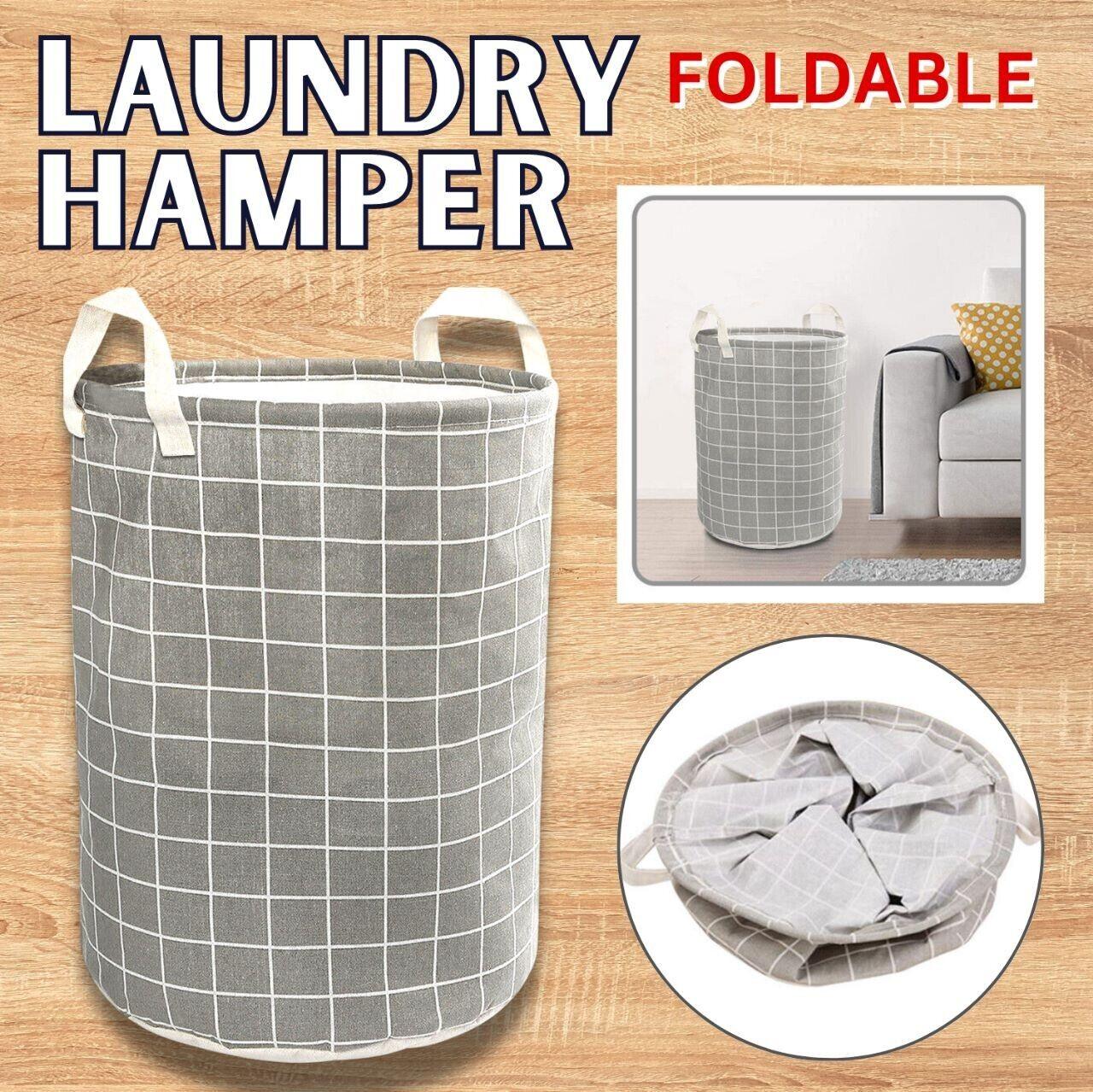 Large Foldable Storage Laundry Hamper Clothes Basket Washing Bag Bin Organizer - Nioor