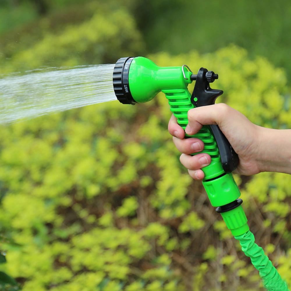 Latex Natural Telescopic Water Hose High Pressure Car Wash Water Gun Watering Flower Watering Vegetable Hose Summer - Nioor