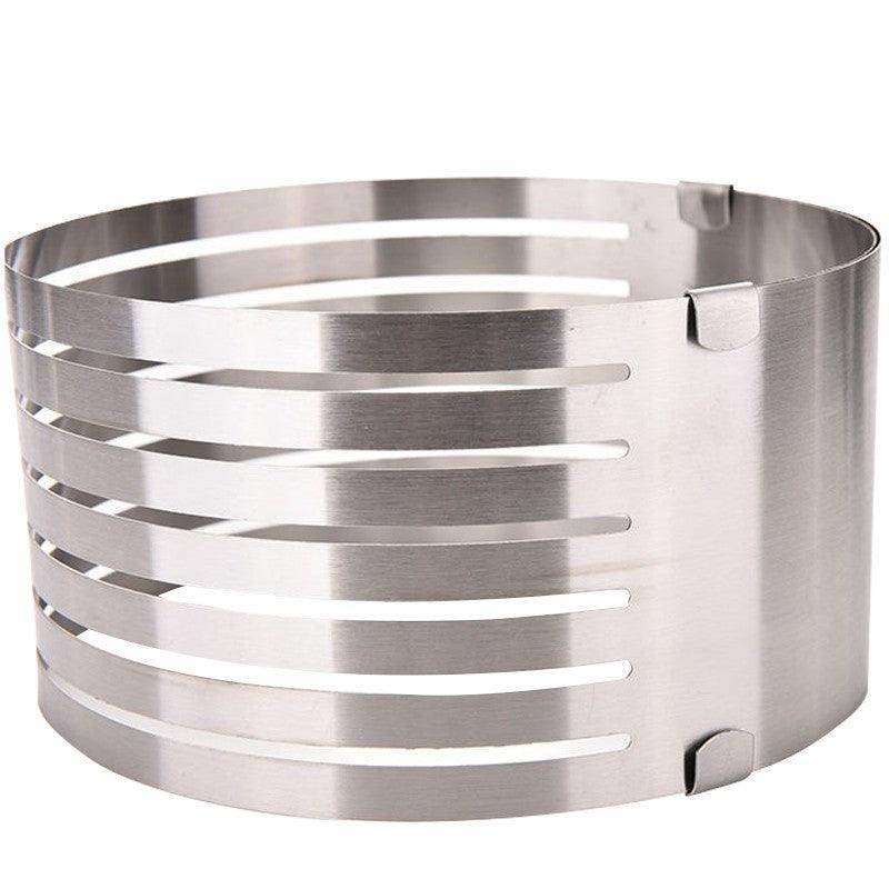 Layered Stainless Steel Adjustable Round Cake Pastry Cutter DIY Tool - Nioor