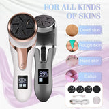 LCD Digital Display Electric Vacuum Cleaner Foot Scrubber Exfoliating Pedicure Beauty Supplies Gadgets - Nioor