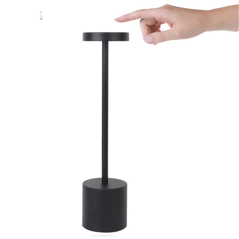 LED Aluminum Alloy Waterproof Rechargeable Desk Lamp Touch Dimming Metal Table Lamps For Bar Living Room Reading Camping Light - Nioor