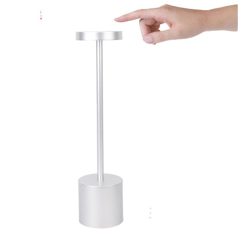 LED Aluminum Alloy Waterproof Rechargeable Desk Lamp Touch Dimming Metal Table Lamps For Bar Living Room Reading Camping Light - Nioor