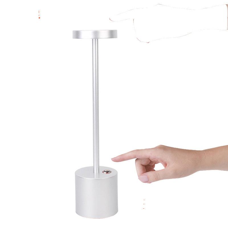 LED Aluminum Alloy Waterproof Rechargeable Desk Lamp Touch Dimming Metal Table Lamps For Bar Living Room Reading Camping Light - Nioor