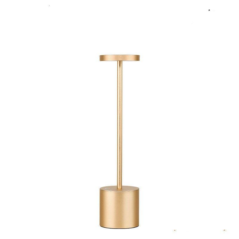 LED Aluminum Alloy Waterproof Rechargeable Desk Lamp Touch Dimming Metal Table Lamps For Bar Living Room Reading Camping Light - Nioor