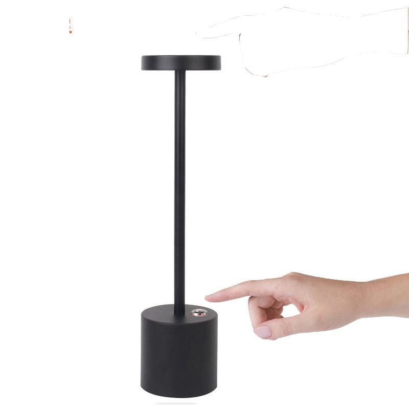 LED Aluminum Alloy Waterproof Rechargeable Desk Lamp Touch Dimming Metal Table Lamps For Bar Living Room Reading Camping Light - Nioor