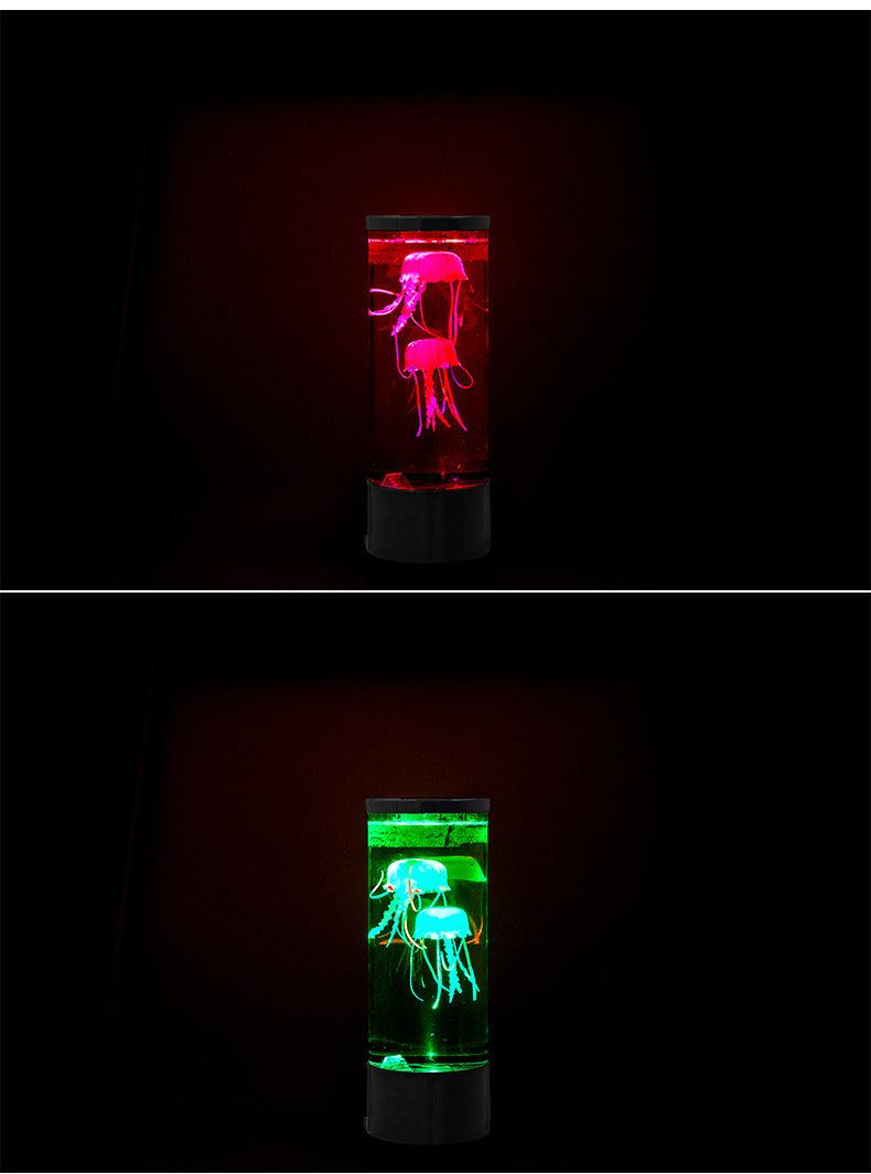 LED Jellyfish Aquarium Lamp Night Light USB Powered - Nioor