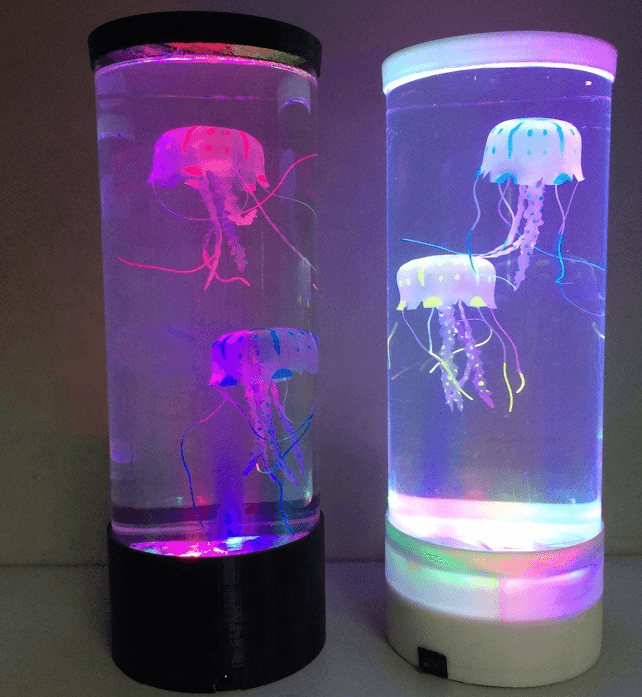 LED Jellyfish Aquarium Lamp Night Light USB Powered - Nioor