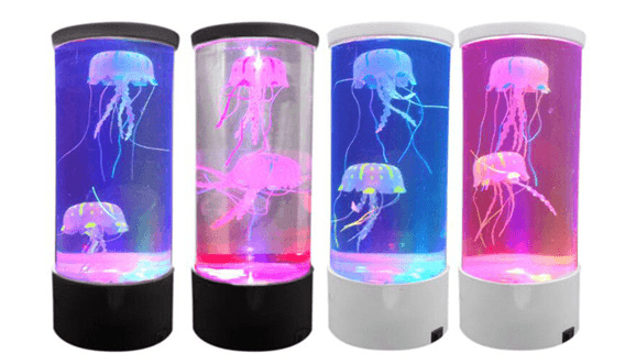 LED Jellyfish Aquarium Lamp Night Light USB Powered - Nioor