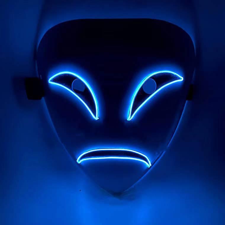 LED Luminous Black Covenant Mask - Nioor