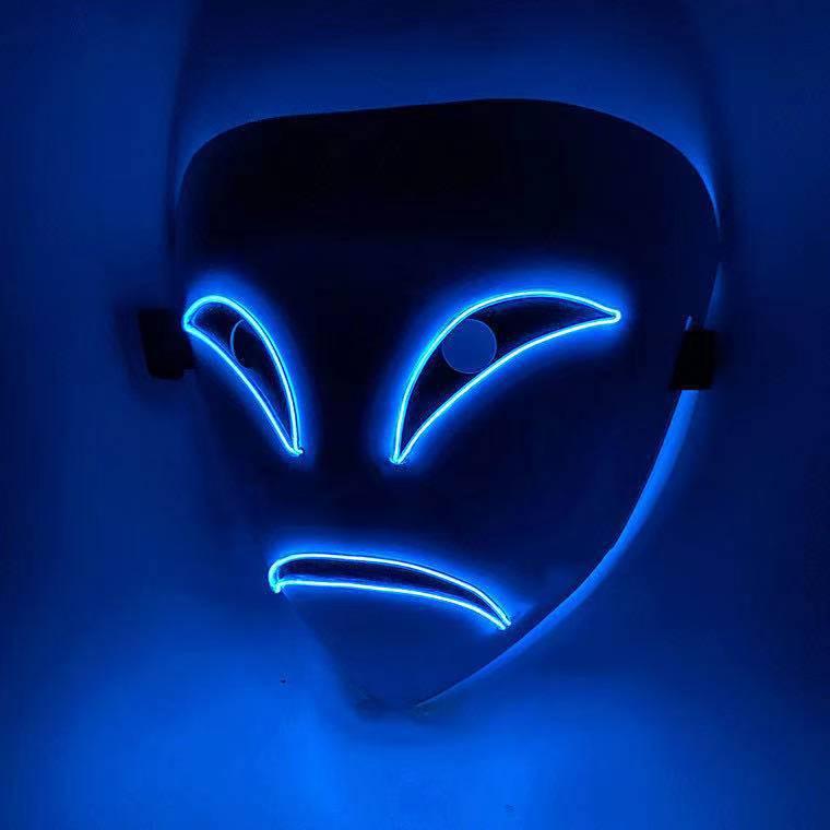 LED Luminous Black Covenant Mask - Nioor